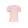 NoNo Kyoto Ribjersey Top with puffed sleeves Pale Blush Pink