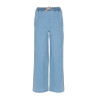 NoNo Sue Light Weight Denim Palazzo with contrast seams Dream Blue
