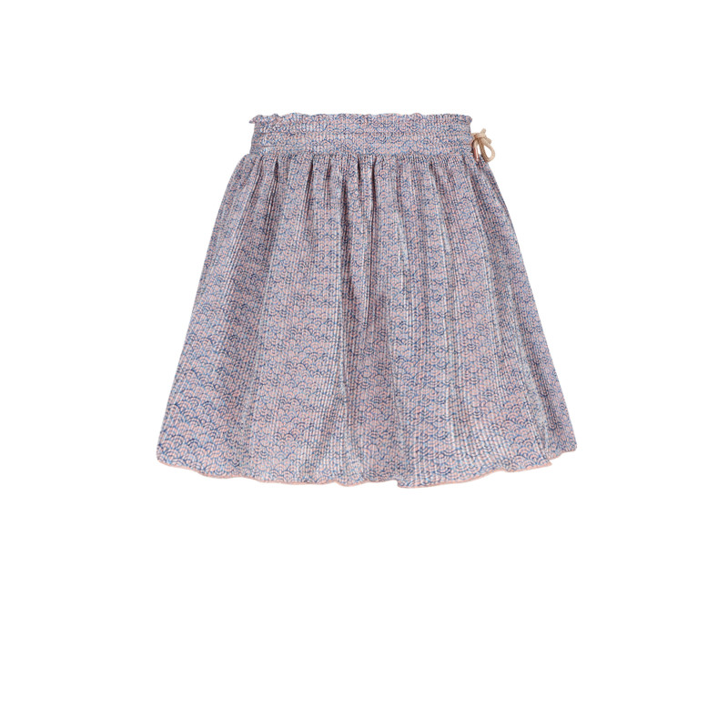 NoNo Norah Printed Plisse Skirt Ensign Blue