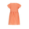 NoNo Milly AOP dress with bow detail Orange Coral