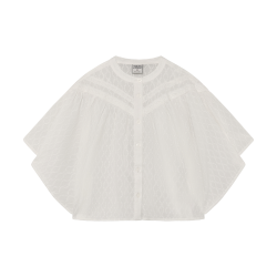 Indian Blue Jeans Shirt Wide Sleeve White