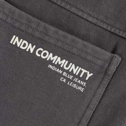 Indian Blue Jeans Loose Jog Short Washed Grey