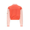 NoNo Devis Sweat zip up varsity cardigan Orange Coral
