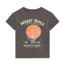 Daily Seven T-shirt Structure Print Thunderstorm