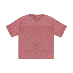 Daily Seven Shirt Ruffle Broderie Heather Rose