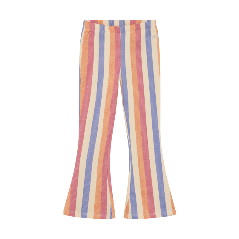 Daily Seven Flared Legging Striped Heather Rose