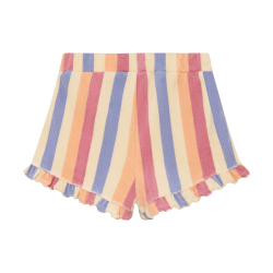 Daily Seven Terry Shorts Striped Heather Rose