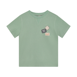 Daily Seven T-shirt Basic Badge Green Milieu