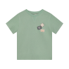 Daily Seven T-shirt Basic Badge Green Milieu