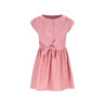 Like Flo Maika Flo girls glitter dress with knot and button closure at front Copper