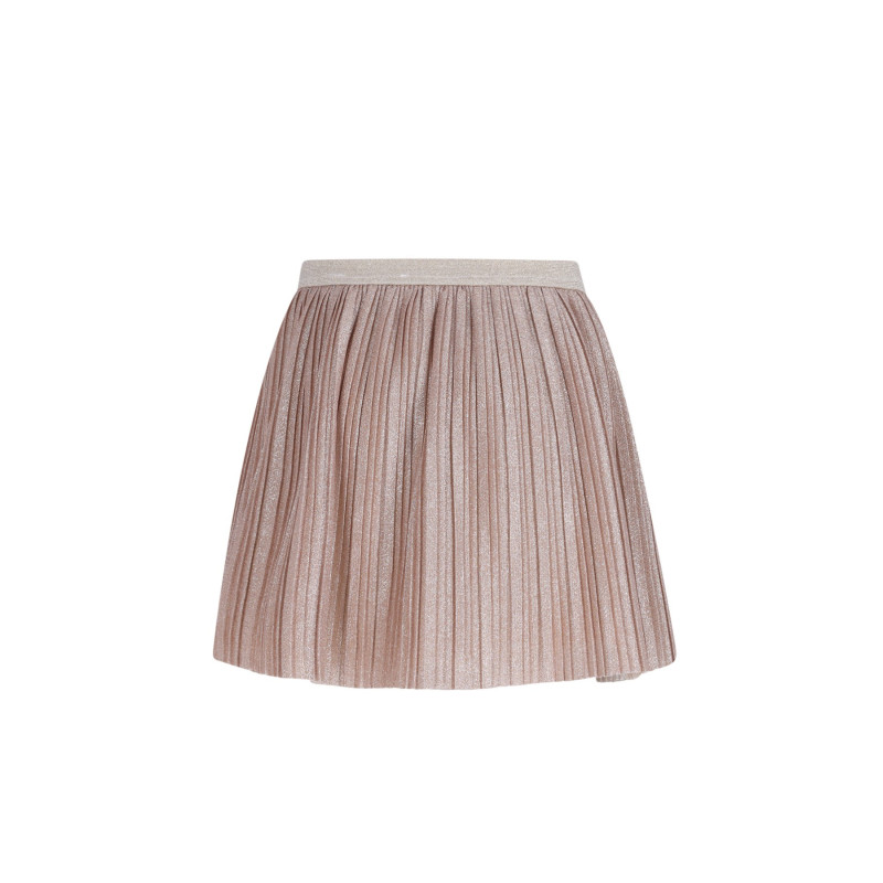 Like Flo Sil Flo girls plissé skirt with lining Soft gold