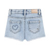 Daily Seven Denim Shorts Heart Blue Denim