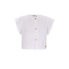 Like Flo Charlotte Flo girls broderie anglaise blouse with fake bow closure Off white