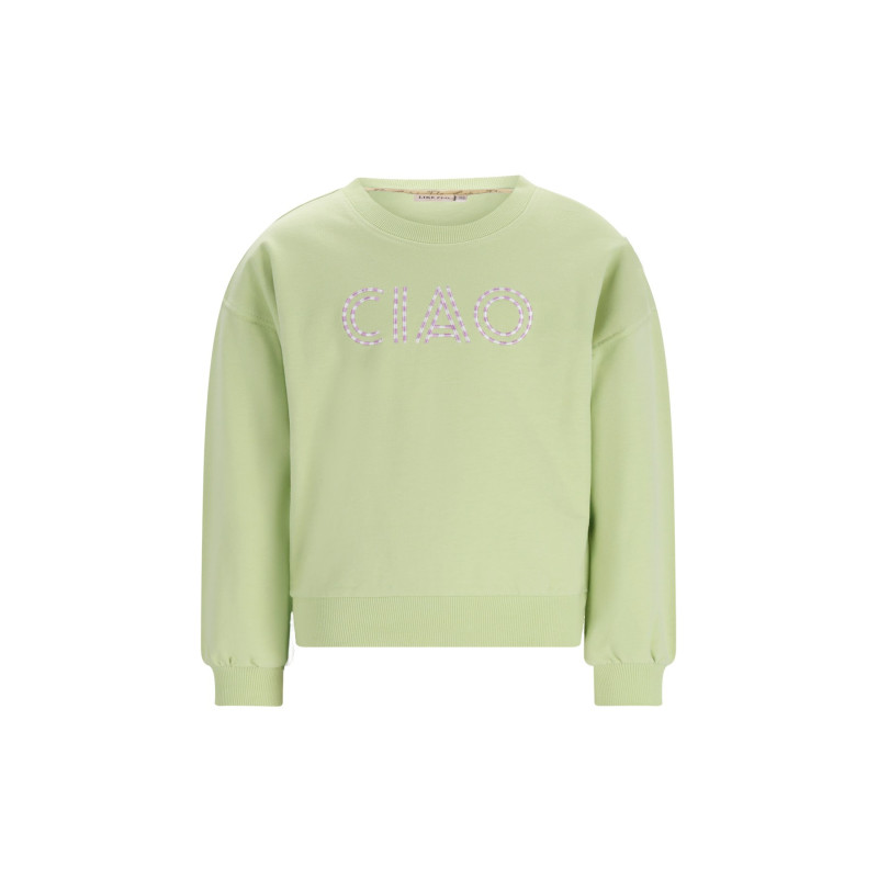 Like Flo Donnie Flo girls oversized sweater Pistache