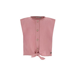 Like Flo Clara Flo girls chambrey knotted top with CF closure Old pink