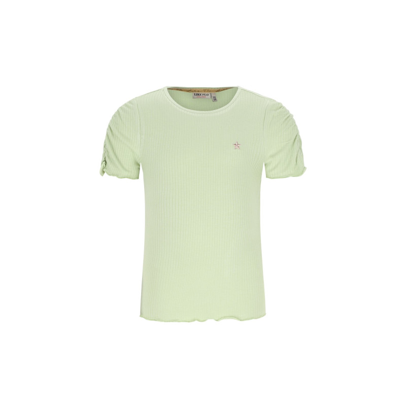 Like Flo Elise Flo girls rib ss shirt Pistache