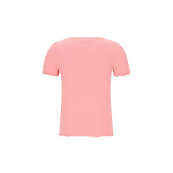 Like Flo Elise Flo girls rib ss shirt Salmon