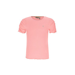 Like Flo Elise Flo girls rib ss shirt Salmon