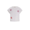 Like Flo Djezz Flo girls sweat tee with elatic in hem Off white