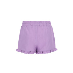 Like Flo Fiona Flo girls chambrey short with ruffle hem Lilac