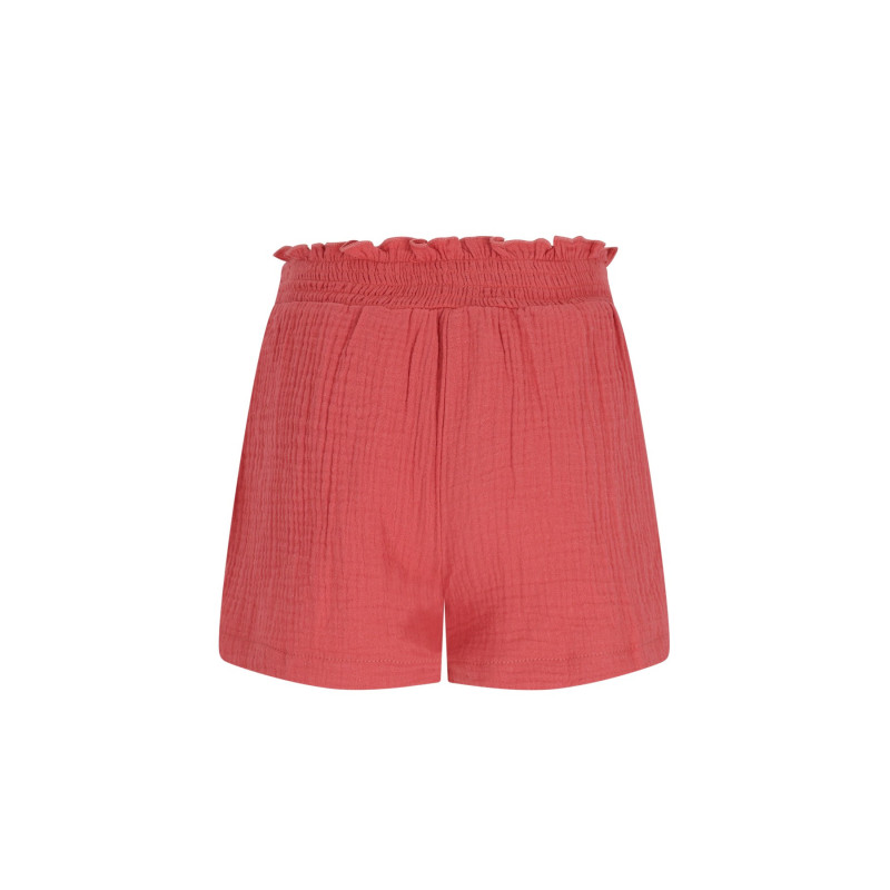Like Flo Fee Flo girls mousseline short with crochet flower Desert stone
