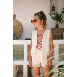 Like Flo Dafne Flo girls 3D leaf embroidery gilet Kit