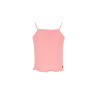 Like Flo Evina Flo girls solid rib singlet Salmon