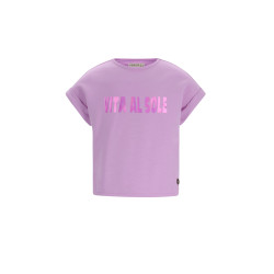 Like Flo Djezz Flo girls sweat tee with elatic in hem Lilac