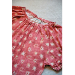 Like Flo El Flo girls AOP tee with elastic Sunray