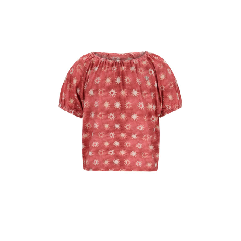 Like Flo El Flo girls AOP tee with elastic Sunray