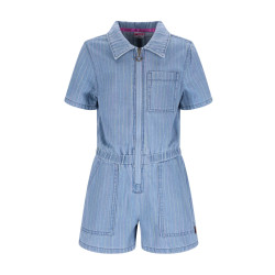 B.Nosy B.Nosy girls playsuit Pya Rainbow Denim