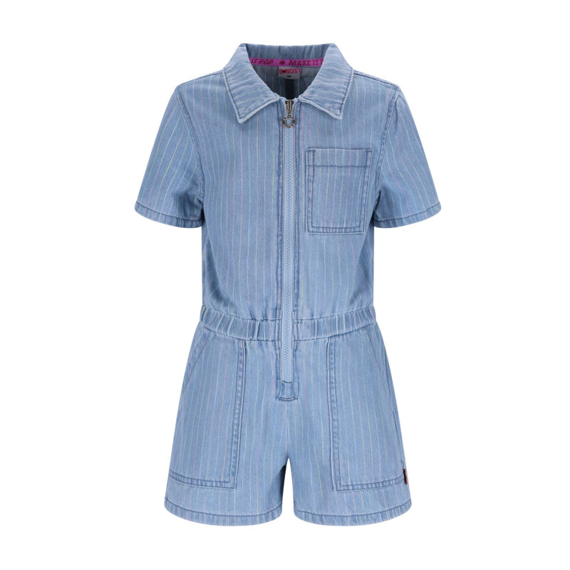 B.Nosy B.Nosy girls playsuit Pya Rainbow Denim