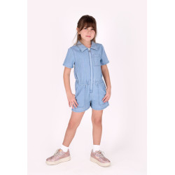 B.Nosy B.Nosy girls playsuit Pya Rainbow Denim