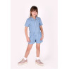 B.Nosy B.Nosy girls playsuit Pya Rainbow Denim