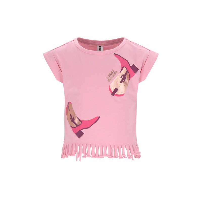B.Nosy B.Nosy girls T-shirt fringe Tikki Candy