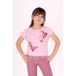 B.Nosy B.Nosy girls T-shirt fringe Tikki Candy