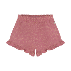 Daily Seven Ruffle Shorts Broderie Heather Rose