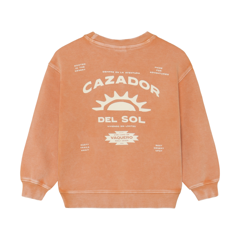 Daily Seven Oversized Sweater Backprint Sandstone