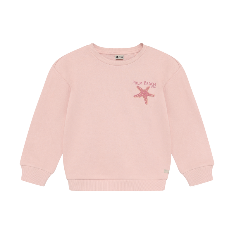 Daily Seven Sweater Backprint Silver Pink