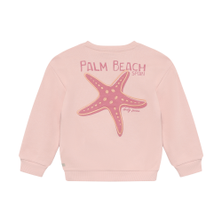 Daily Seven Sweater Backprint Silver Pink