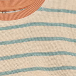 Daily Seven Oversized T-shirt Stripe Sandshell