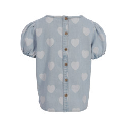 LOOXS Little Heart Denim Top Heart Denim