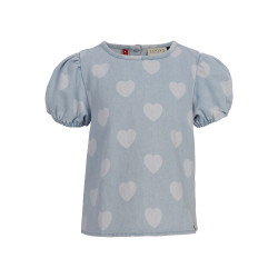 LOOXS Little Heart Denim Top Heart Denim
