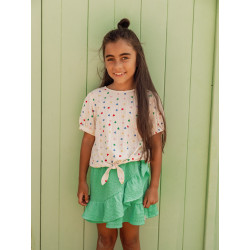 LOOXS Little Hearts Woven Top SS Little Hearts