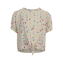 LOOXS Little Hearts Woven Top SS Little Hearts
