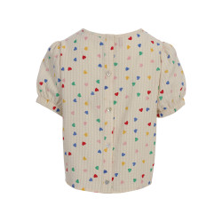 LOOXS Little Hearts Woven Top SS Little Hearts
