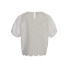 LOOXS Little woven top  SS Soft White
