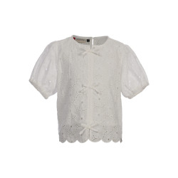 LOOXS Little woven top  SS Soft White