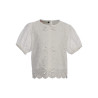 LOOXS Little woven top  SS Soft White