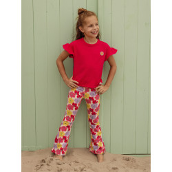 LOOXS Little Sweat Flair Pants Flower Festival